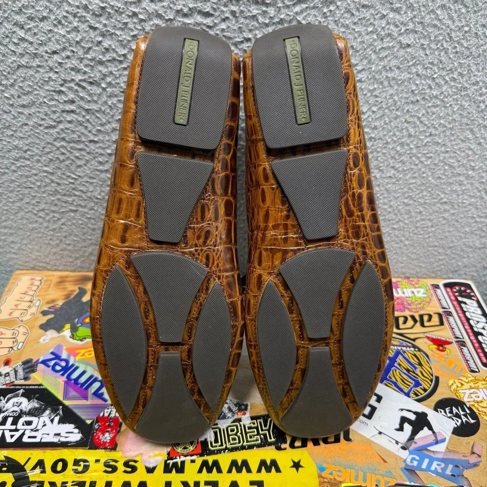 Donald J.‎ Pliner VINCO 2 Crocodile Driving Loafers